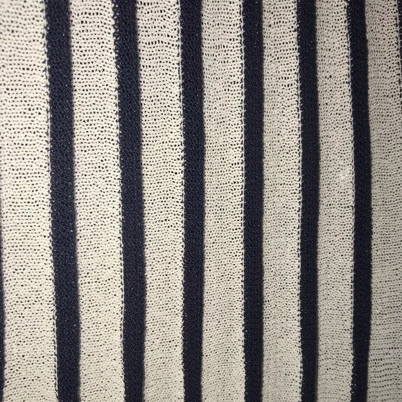 BCBGMaxazria Bella Navy White Stripe Dress Size M - Picture 8 of 10